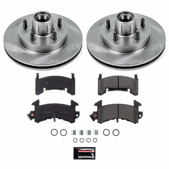 PowerStop OE Stock Replacement Low-Dust Ceramic Brake Pad and Rotor Kit