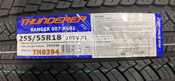 Thunderer Ranger 007 R601 HT Tire 255/55R18 109V BSW XL 2555518 255 55 18