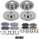 PowerStop OE Stock Replacement Low-Dust Ceramic Brake Pad and Rotor Kit
