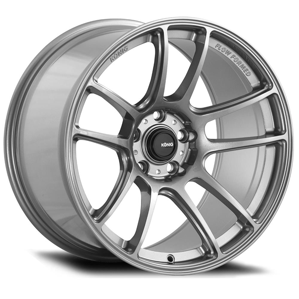 18x8.5 Konig Heliogram Titanium Metallic 5x112 ET32 Wheel Rim