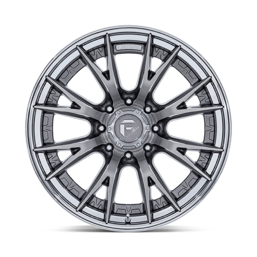 20x10 Fuel Off-Road FC402 Catalyst Platinum With Chrome Lip 8x170 ET-18 Wheel
