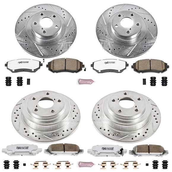 PowerStop Z26 Street Performance Ceramic Brake Pad and Drilled & Slotted Rotor K