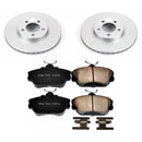 PowerStop Genuine Geomet Coated Rotor and Low-Dust Ceramic Brake Pad Kit