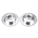 PowerStop Evolution Drilled Slotted Rotors Pair Rear For Mitsubishi Eclipse