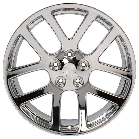 22" Replica Wheel DG51 Fits Dodge RAM Rim 22x10 Chrome Wheel