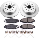 PowerStop Genuine Geomet Coated Rotor and Low-Dust Ceramic Brake Pad Kit