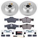 PowerStop Genuine Geomet Coated Rotor and Carbon-Fiber Ceramic Brake Pad Kit