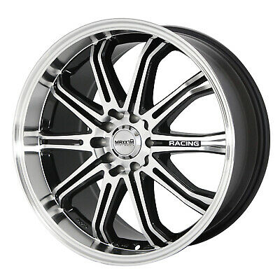 16x7 Maxxim Ferris Black/Machined Face 4x100 4x114.3 4x4.5 ET40 Wheel Rim