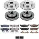 PowerStop OE Stock Replacement Low-Dust Ceramic Brake Pad and Rotor Kit