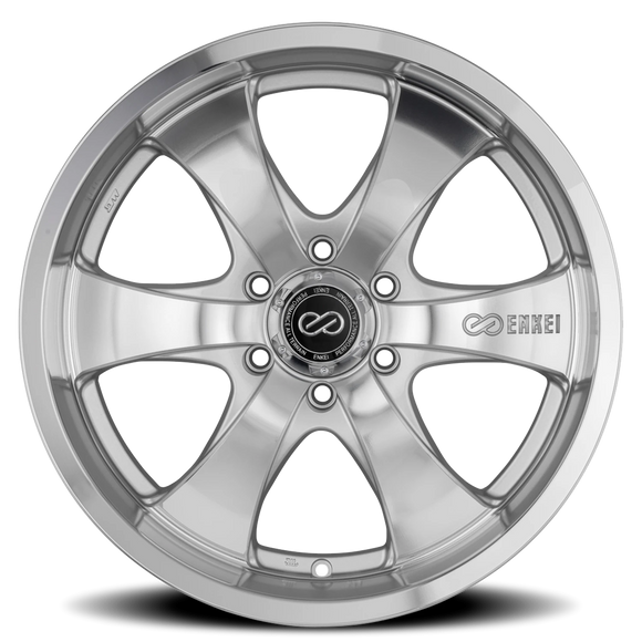 17X8 Enkei M6 Silver Machined Wheel/Rim 6x139.7 6-139.7 482-780-8335MF