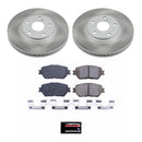 PowerStop Semi-Coated Rotor and Low-Dust Ceramic Brake Pad Kit