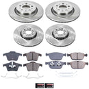 PowerStop OE Stock Replacement Low-Dust Ceramic Brake Pad and Rotor Kit