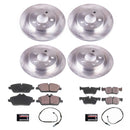 PowerStop OE Stock Replacement Low-Dust Ceramic Brake Pad and Rotor Kit