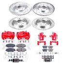 PowerStop Z23 Daily Driver Carbon-Fiber Ceramic Pads Drilled & Slotted Rotor & C