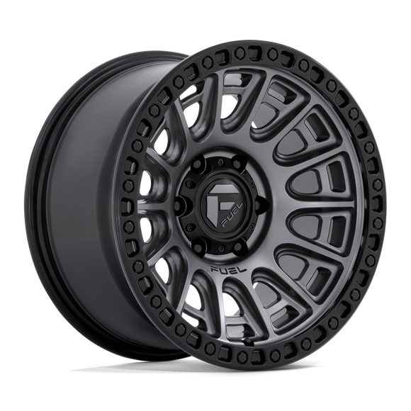 17x9 Fuel Off-Road D835 Cycle Matte Gunmetal with Black Ring 6x139.7 ET-12 Wheel