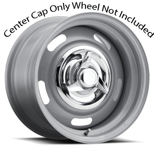 Vision Wheel Chrome Rally Spinner Cap Fits 55 and 57 Series Rally Wheel