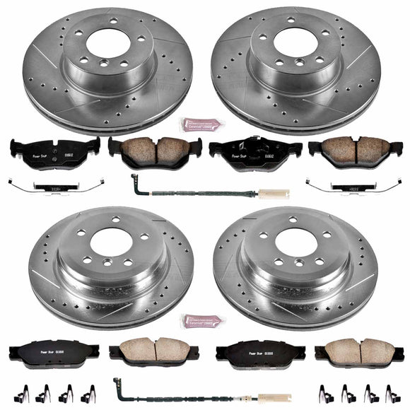 PowerStop Z23 Daily Driver Carbon-Fiber Ceramic Brake Pad and Drilled & Slotted