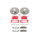 PowerStop Z26 Street Performance Ceramic Brake Pad, Drilled Slotted Rotor, and C
