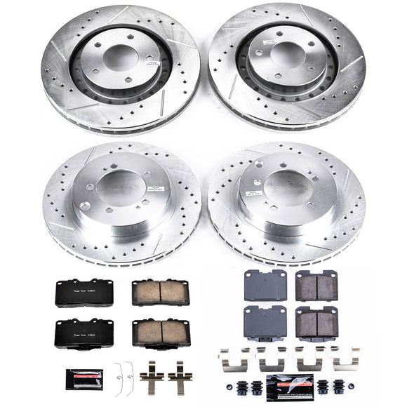 PowerStop Z23 Daily Driver Carbon-Fiber Ceramic Brake Pad and Drilled & Slotted