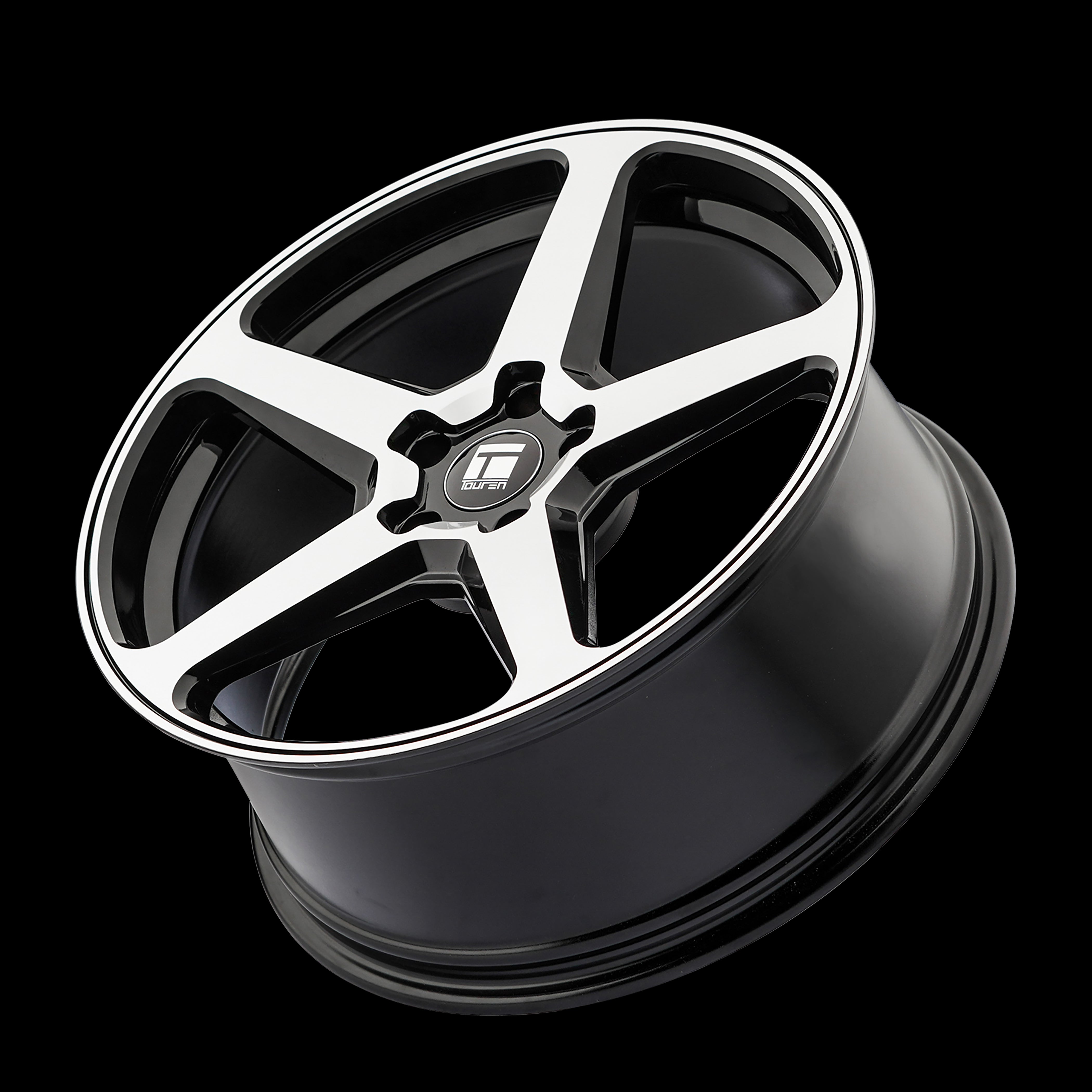 20x9 Touren 3296 TF96 Gloss Black Machined 5x120 ET35 Wheel Rim