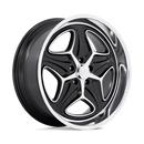 22X9 Foose 1PC F171 Merlot Black 5X120.65 5X4.75 ET15 Wheel Rim-2