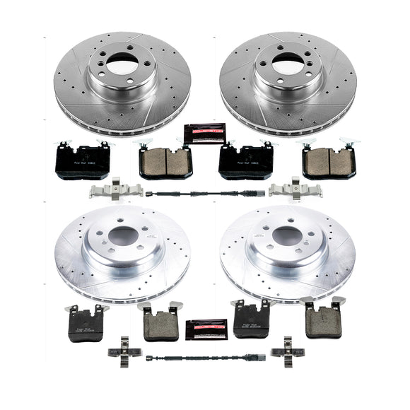 PowerStop Z23 Daily Driver Carbon-Fiber Ceramic Brake Pad and Drilled & Slotted