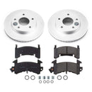 PowerStop Genuine Geomet Coated Rotor and Low-Dust Ceramic Brake Pad Kit