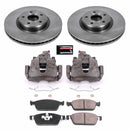 PowerStop OE Stock Replacement Low-Dust Ceramic Brake Pad, Rotor and Caliper Kit