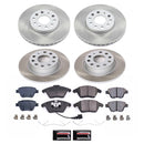 PowerStop Semi-Coated Rotor and Low-Dust Ceramic Brake Pad Kit