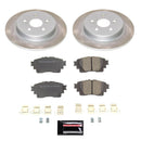 PowerStop Semi-Coated Rotor and Low-Dust Ceramic Brake Pad Kit