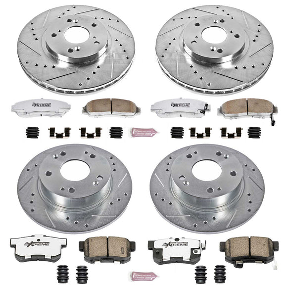 PowerStop Z26 Street Performance Ceramic Brake Pad and Drilled & Slotted Rotor K
