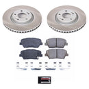PowerStop Semi-Coated Rotor and Low-Dust Ceramic Brake Pad Kit