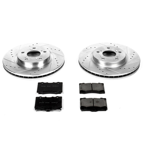 PowerStop Z23 Daily Driver Carbon-Fiber Ceramic Brake Pad and Drilled & Slotted