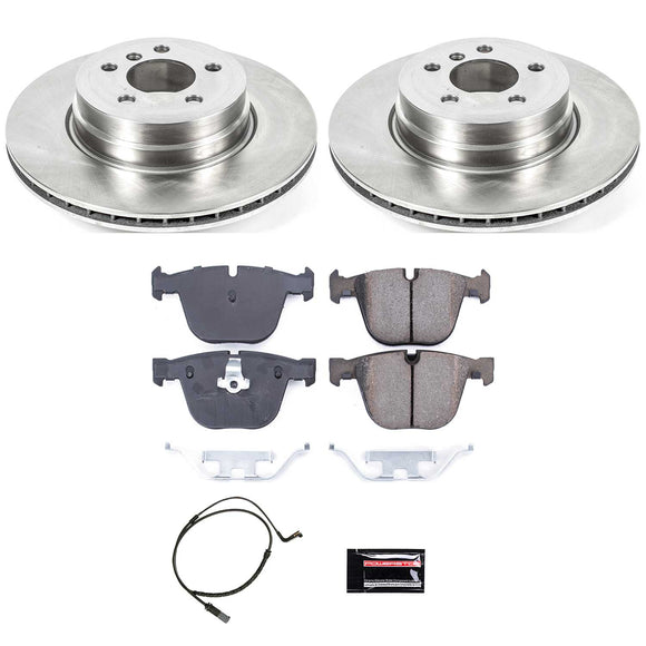 PowerStop OE Stock Replacement Low-Dust Ceramic Brake Pad and Rotor Kit