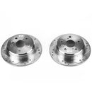 PowerStop Evolution Drilled Slotted Rotors Pair Rear For Toyota Camry