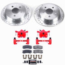 PowerStop Z23 Daily Driver Carbon-Fiber Ceramic Pads Drilled & Slotted Rotor & C