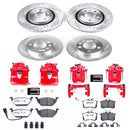 PowerStop Z26 Street Performance Ceramic Brake Pad, Drilled Slotted Rotor, and C