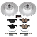 PowerStop Genuine Geomet Coated Rotor and Carbon-Fiber Ceramic Brake Pad Kit