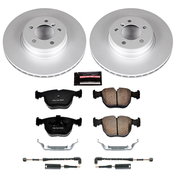 PowerStop Genuine Geomet Coated Rotor and Carbon-Fiber Ceramic Brake Pad Kit