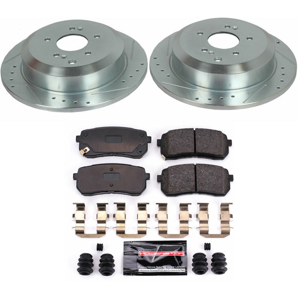 PowerStop Z23 Daily Driver Carbon-Fiber Ceramic Brake Pad and Drilled & Slotted