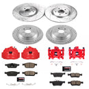 PowerStop Z23 Daily Driver Carbon-Fiber Ceramic Pads Drilled & Slotted Rotor & C