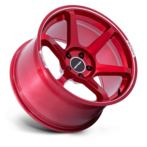 18x8.5 Motegi MR160 Battle VI Cherry Red Metallic 5x114.3 ET35 Wheel