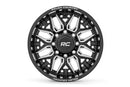 20x10 Rough Country 86 Series Gloss Black Milled Accents Wheel 5x5 ET-19 CB3.18