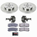 PowerStop OE Stock Replacement Low-Dust Ceramic Brake Pad, Rotor and Caliper Kit
