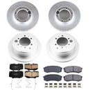 PowerStop Genuine Geomet Coated Rotor and Low-Dust Ceramic Brake Pad Kit
