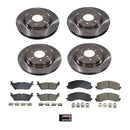 PowerStop OE Stock Replacement Low-Dust Ceramic Brake Pad and Rotor Kit