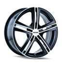 18X7.5 Touren TR62 Black-Machined Wheel/Rim 5x112 ET40 3262-8709B