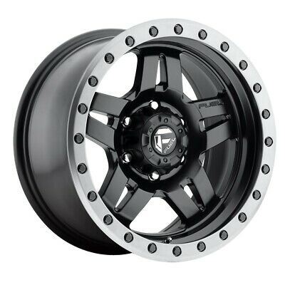 17X8.5 Fuel D557 Anza Matte Black Gun Metal Ring 6X139.7 ET-6 wheel/rim