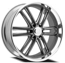 24x10 Resto Maverick Gun Metal Diamond Cut Lip 6x139.7 ET25 CB106.10 Wheel
