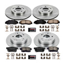 PowerStop OE Stock Replacement Low-Dust Ceramic Brake Pad and Rotor Kit